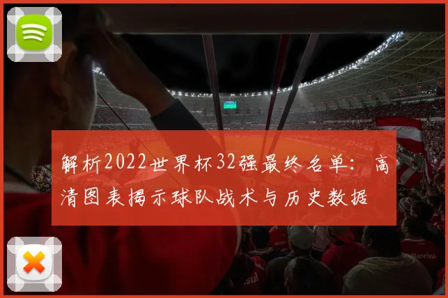 解析2022世界杯32强最终名单：高清图表揭示球队战术与历史数据